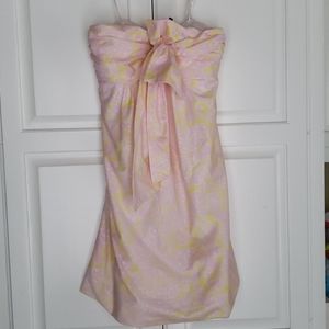 Lily Pulitzer strapless, summer dress